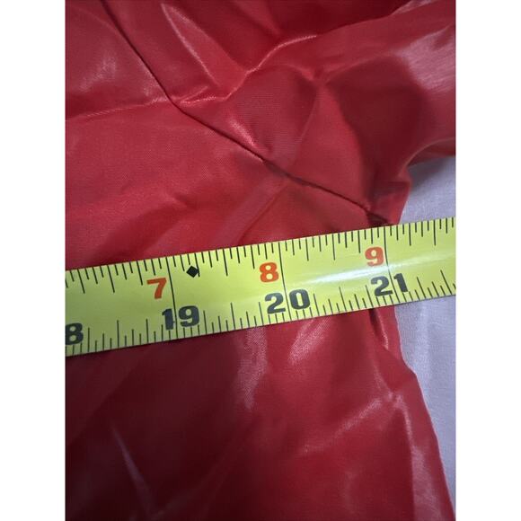 Lacoste Alligator 80s Full Zip Windbreaker Rain Jacket Red Convert To Pouch Sz S - Picture 13 of 16